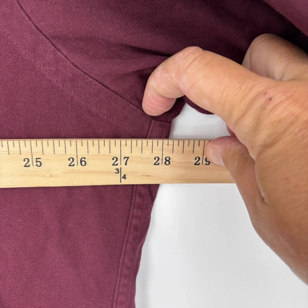 VTG Polo Ralph Lauren Blaire Shirt Mens XL Burgundy Heavyweight Twill Preppy